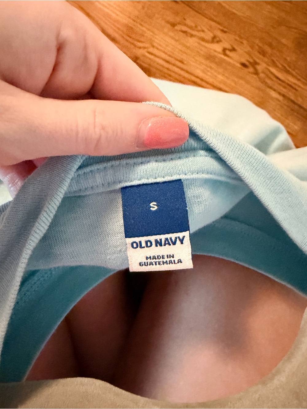 Old Navy Light Blue Short Sleeve Tee - Picture 3 of 5